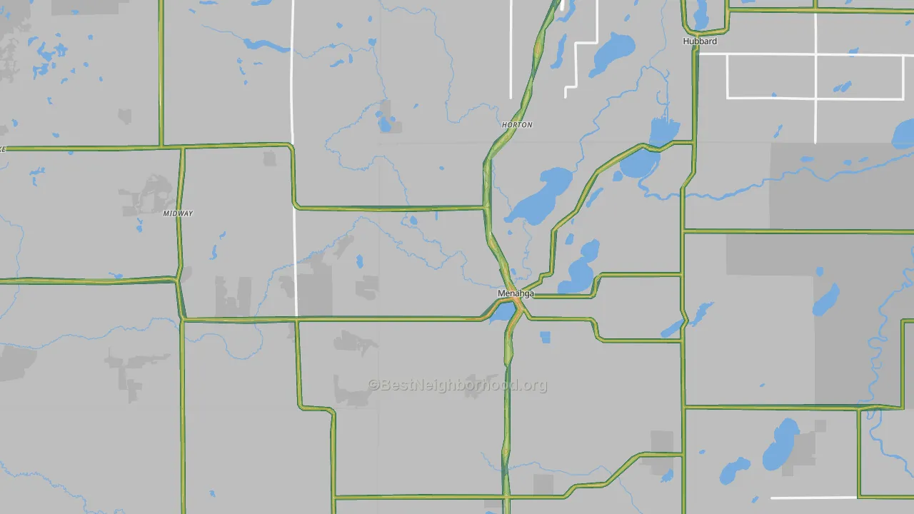 56464, MN Map of Noise Levels in 56464