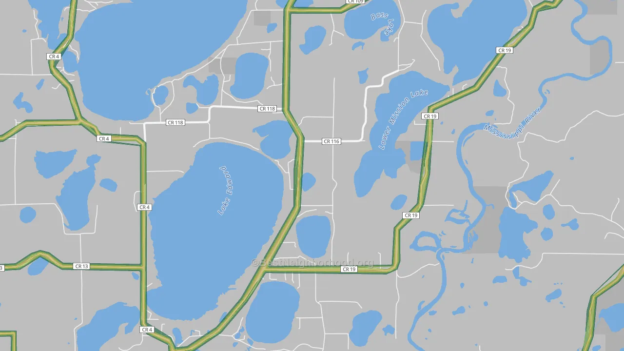 56465, MN Map of Noise Levels in 56465