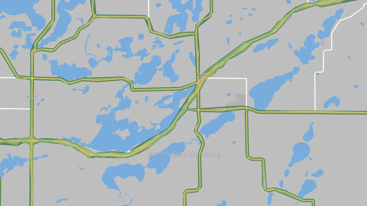 56467, MN Map of Noise Levels in 56467