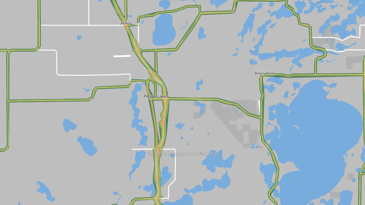 56472, MN Map of Noise Levels in 56472