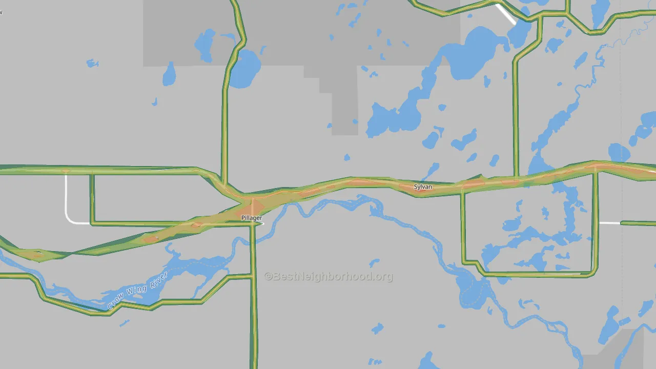 56473, MN Map of Noise Levels in 56473