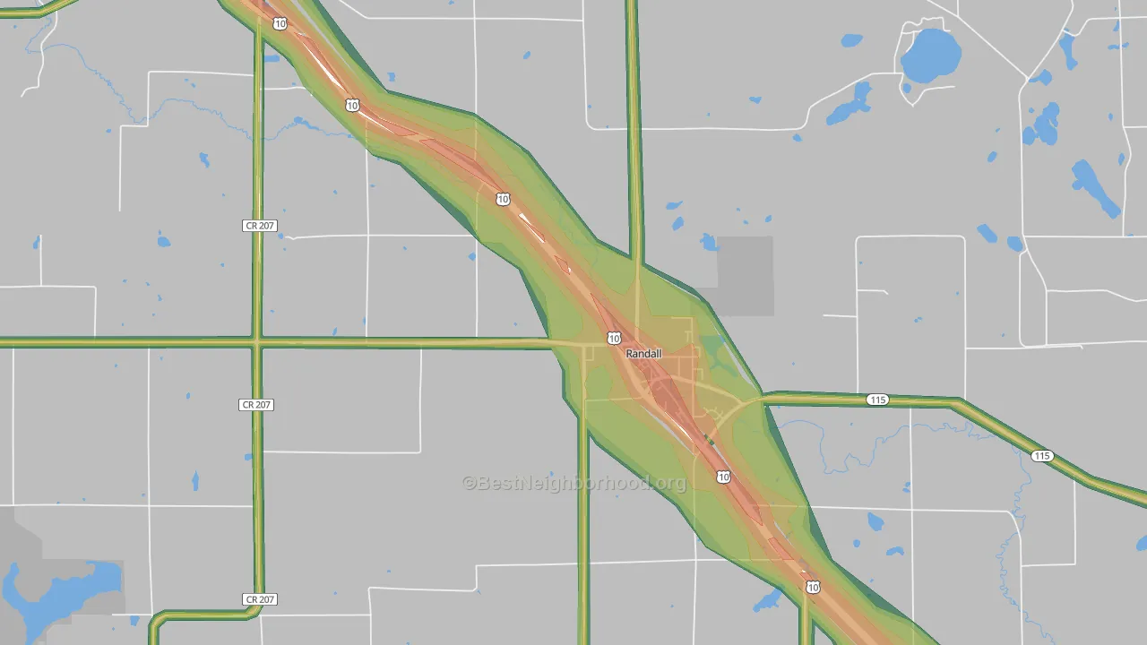 56475, MN Map of Noise Levels in 56475