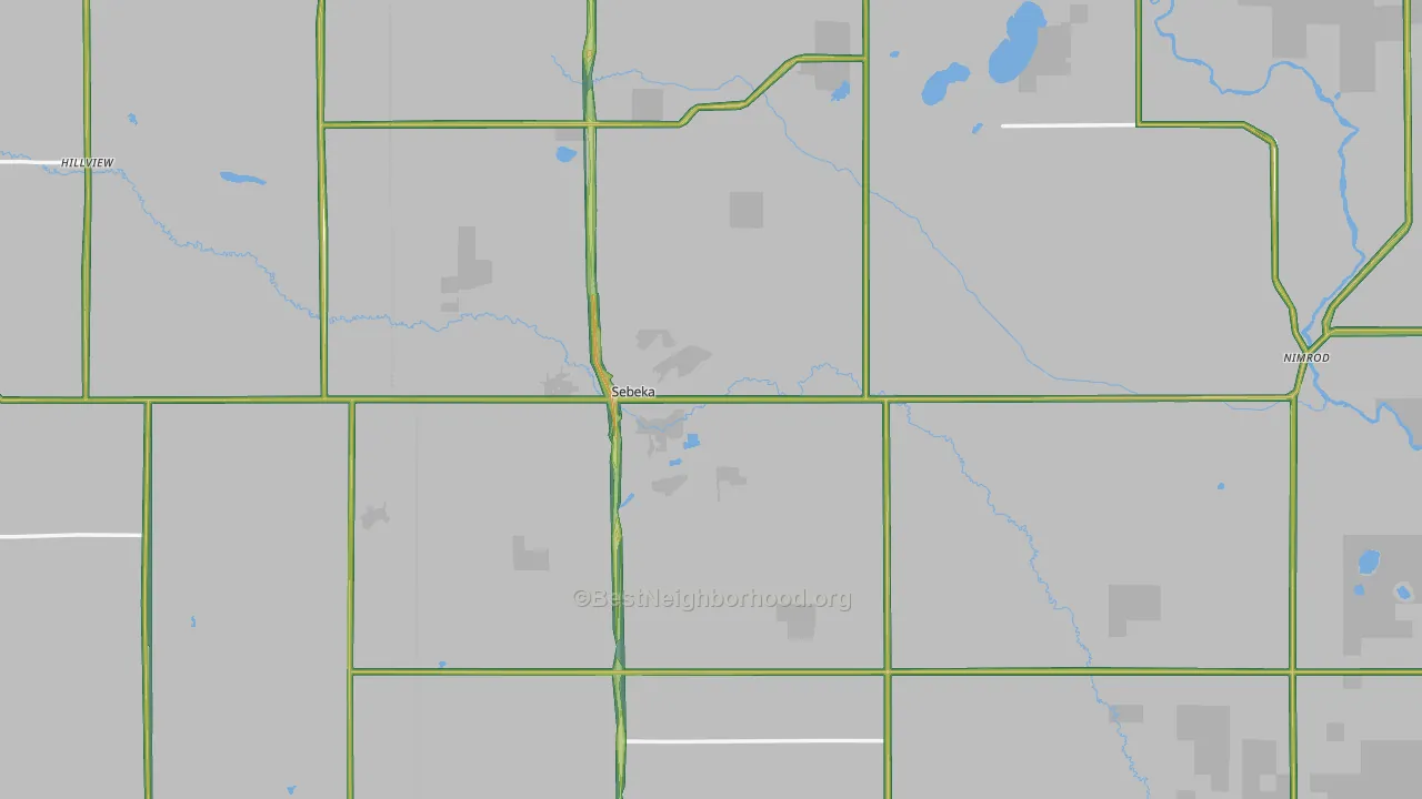 56477, MN Map of Noise Levels in 56477