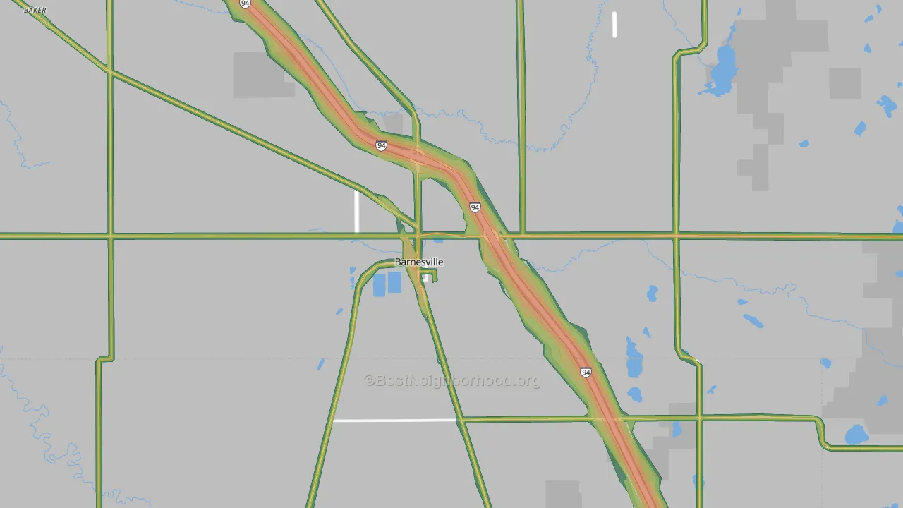 56514, MN Map of Noise Levels in 56514