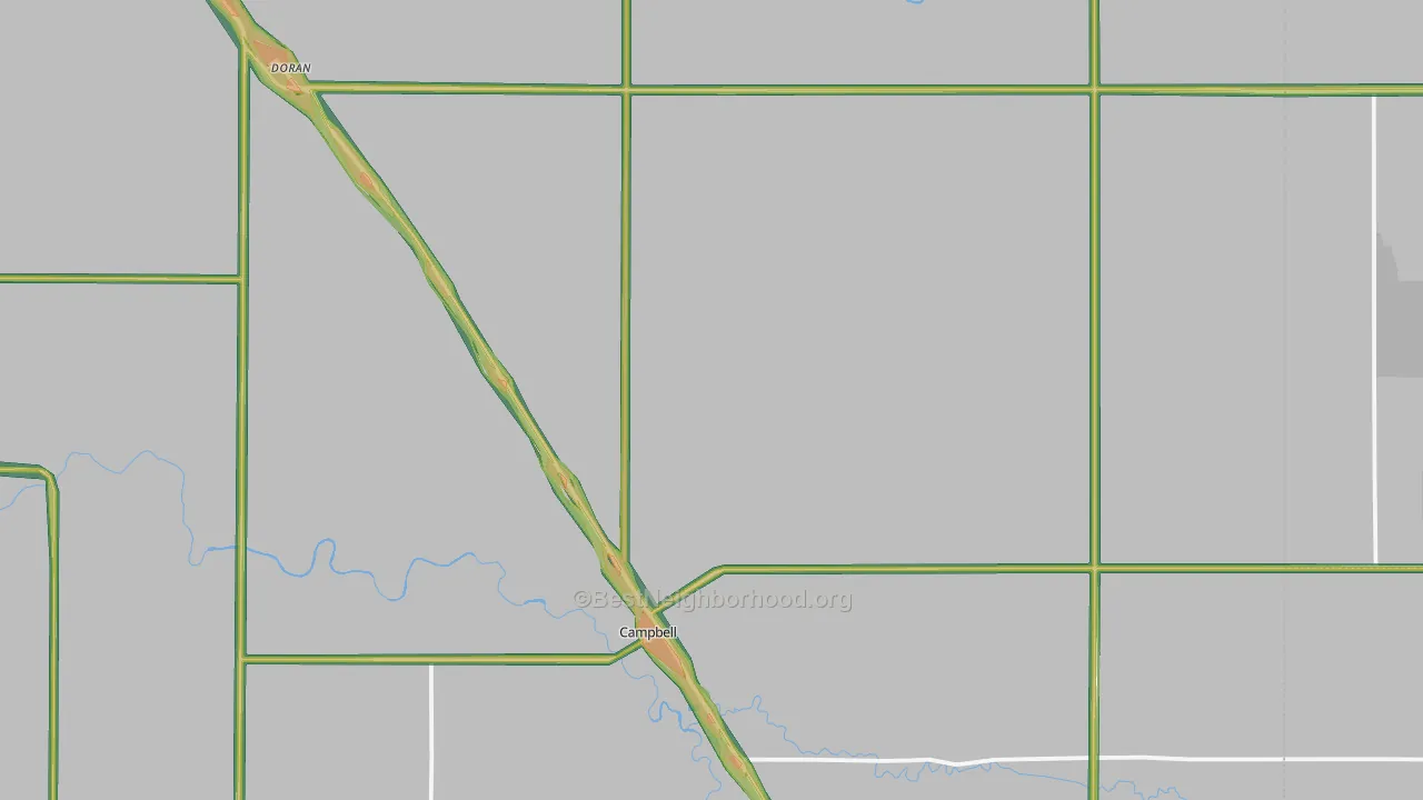 56522, MN Map of Noise Levels in 56522