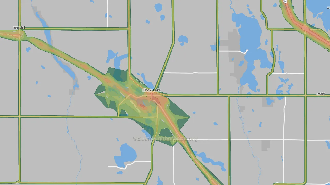 56531, MN Map of Noise Levels in 56531