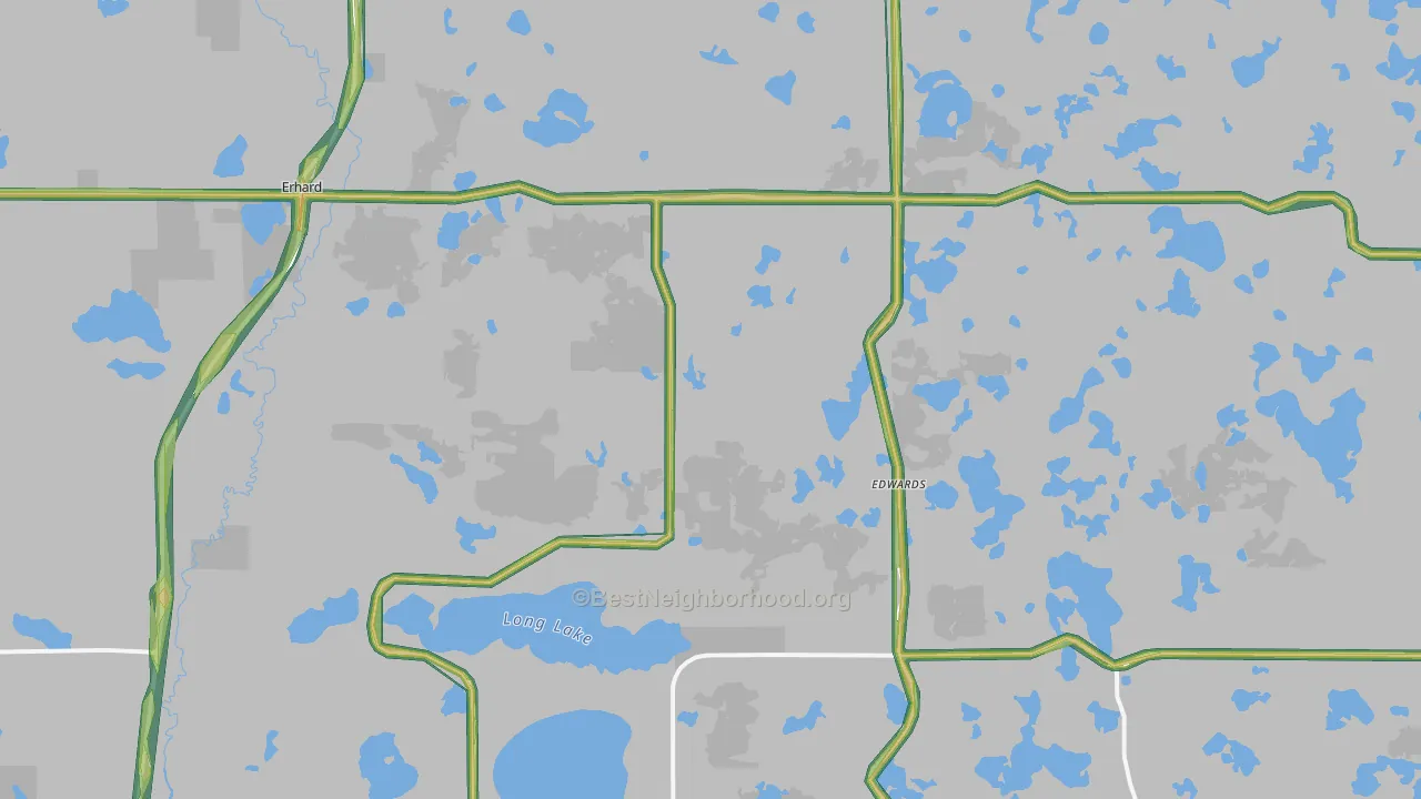 56534, MN Map of Noise Levels in 56534