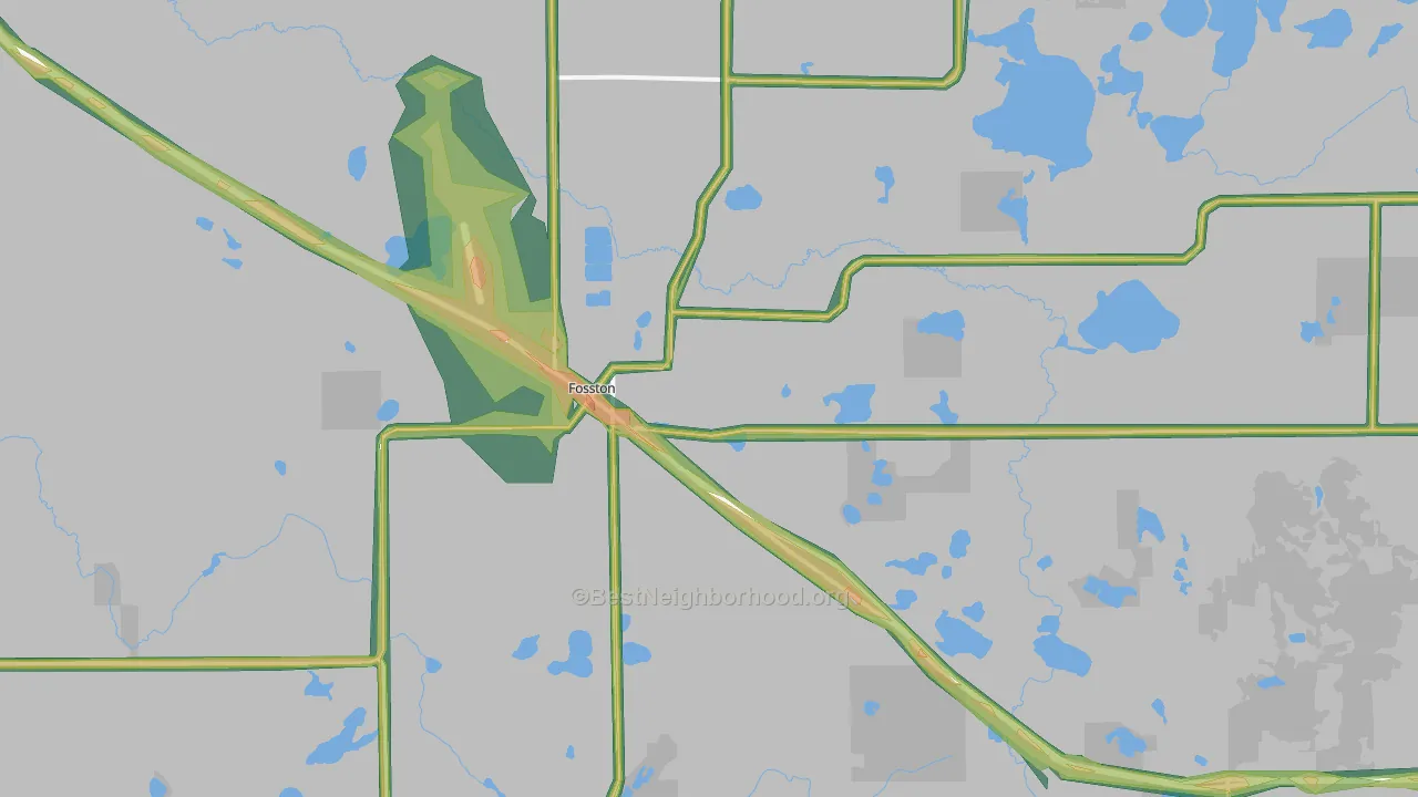 56542, MN Map of Noise Levels in 56542