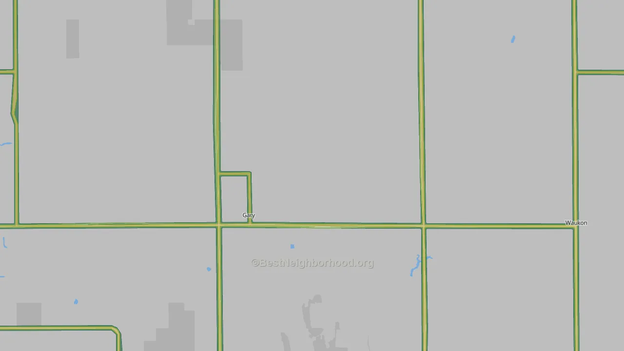 56545, MN Map of Noise Levels in 56545