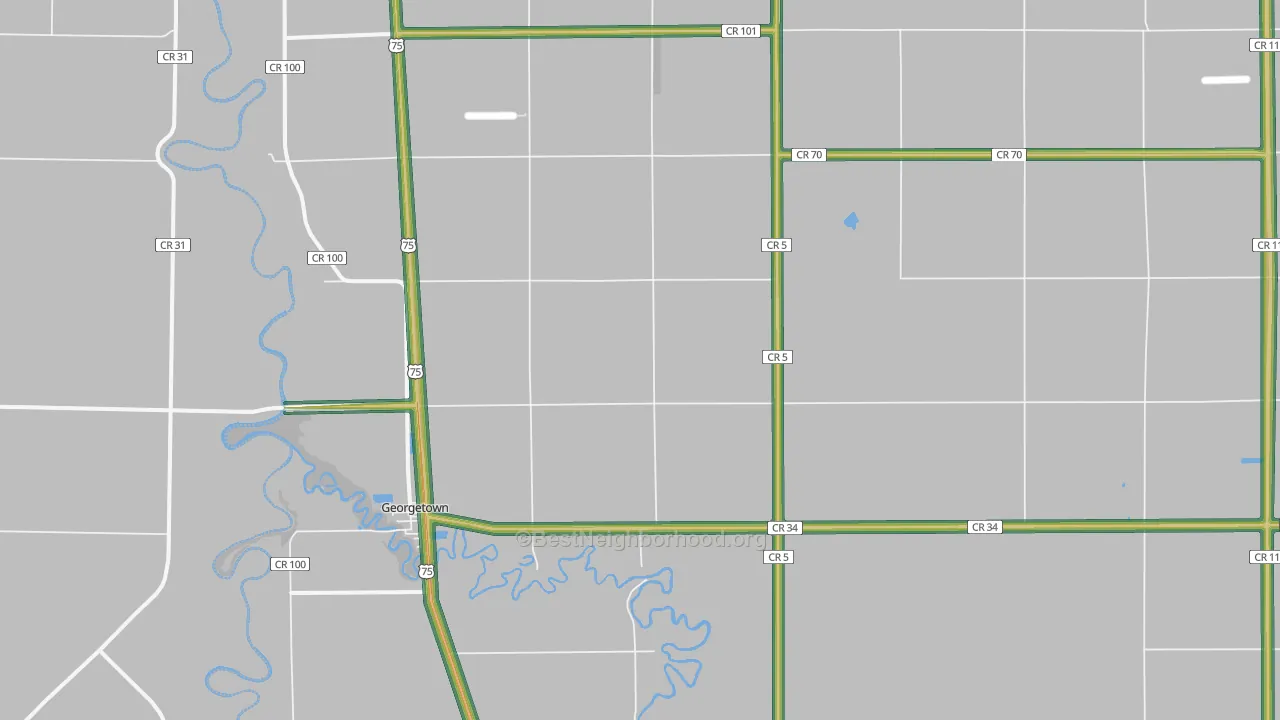 56546, MN Map of Noise Levels in 56546