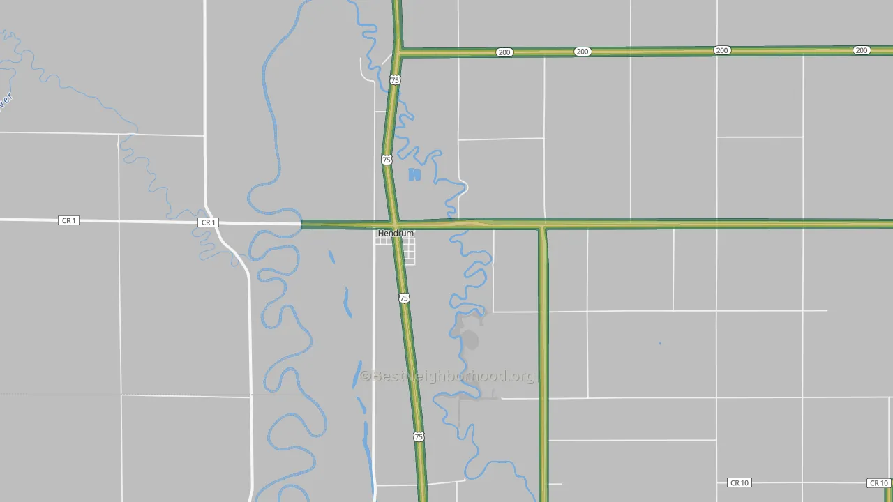 56550, MN Map of Noise Levels in 56550