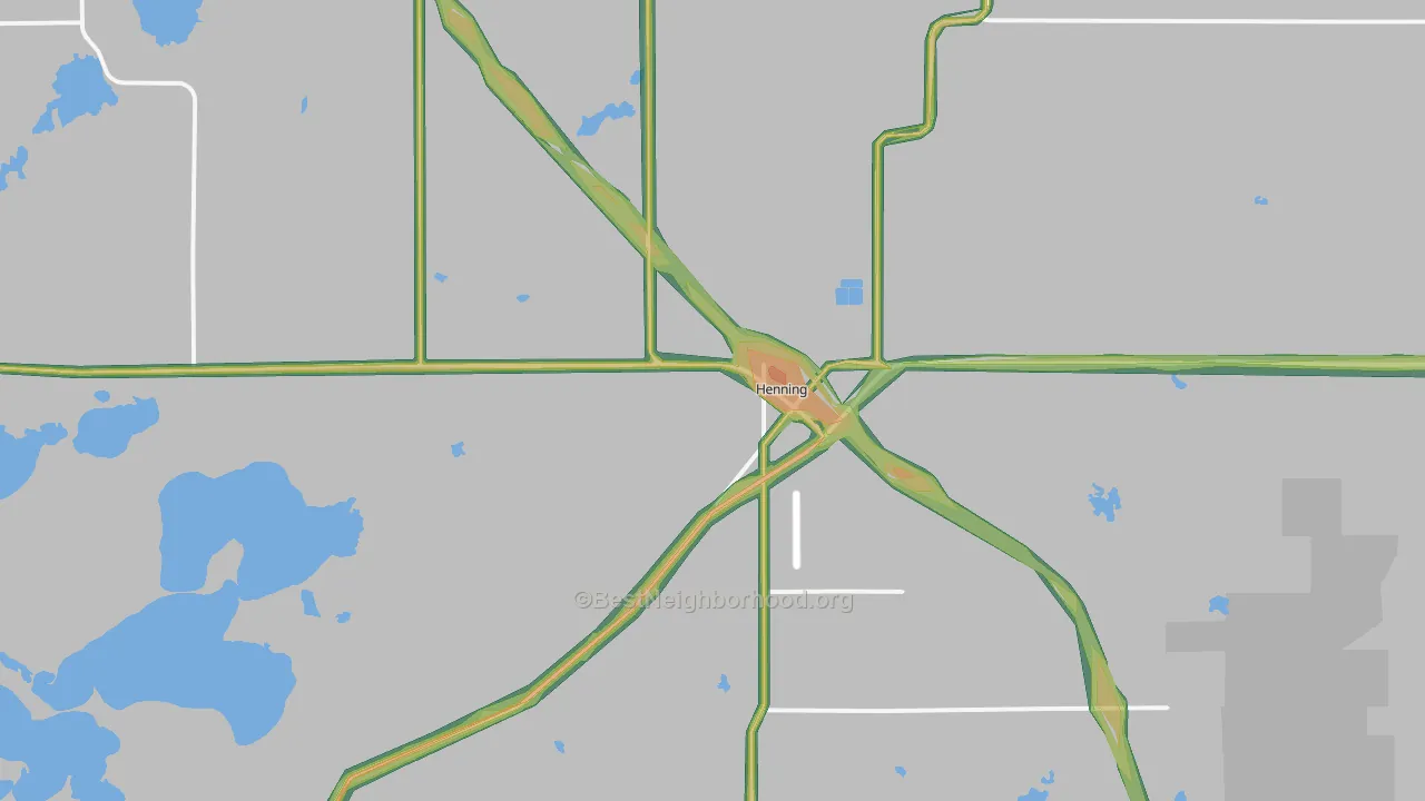 56551, MN Map of Noise Levels in 56551