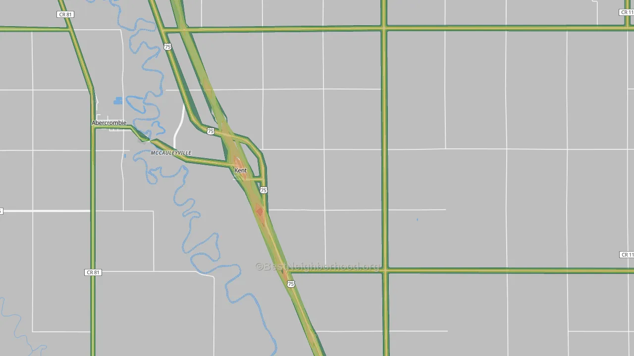 56553, MN Map of Noise Levels in 56553