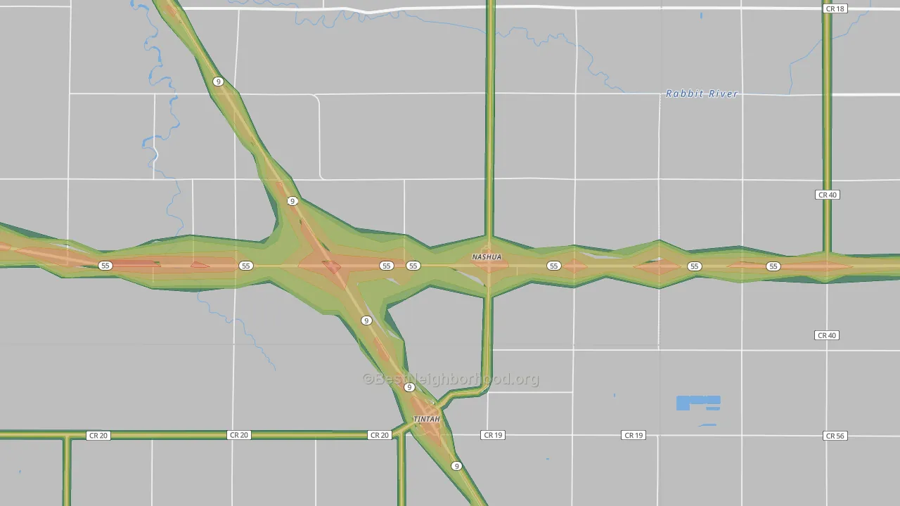 56565, MN Map of Noise Levels in 56565