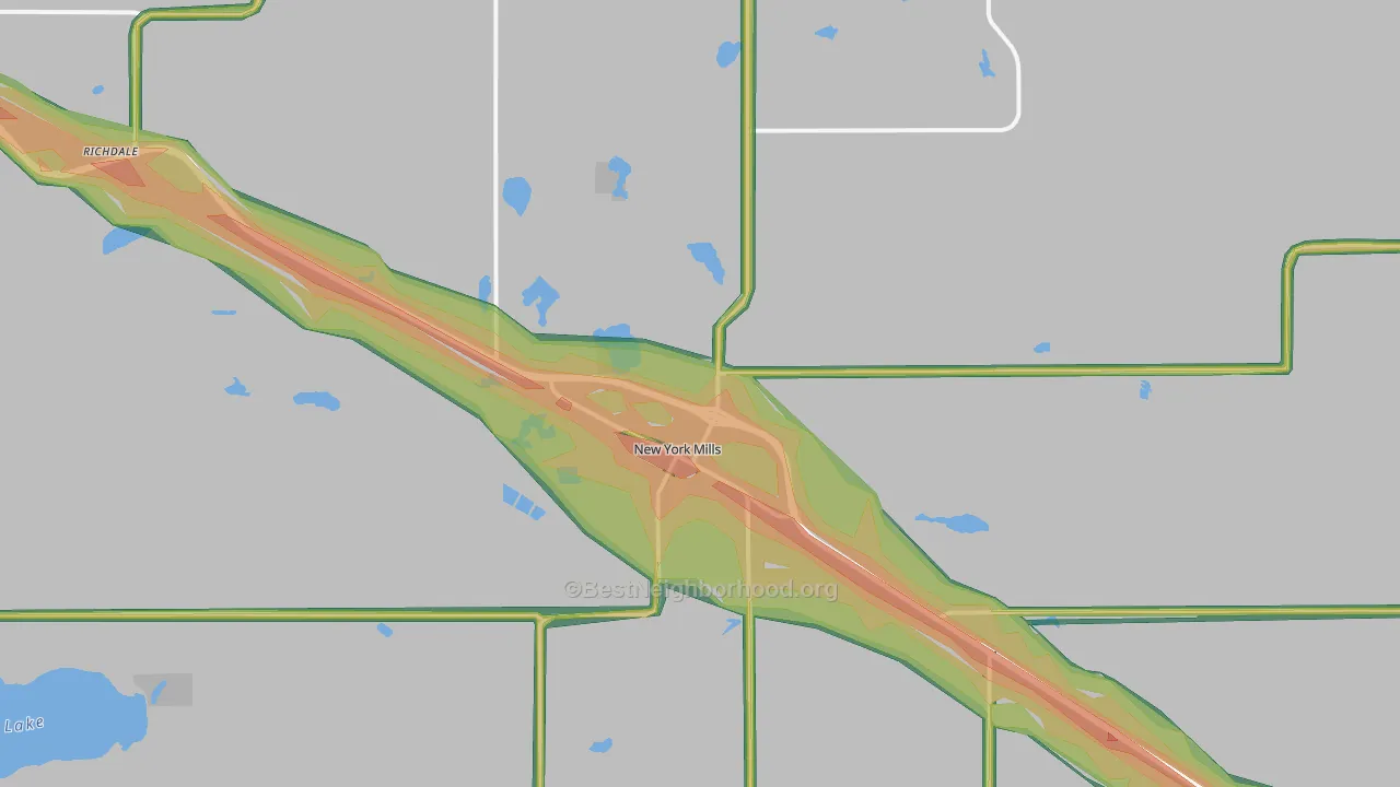 56567, MN Map of Noise Levels in 56567