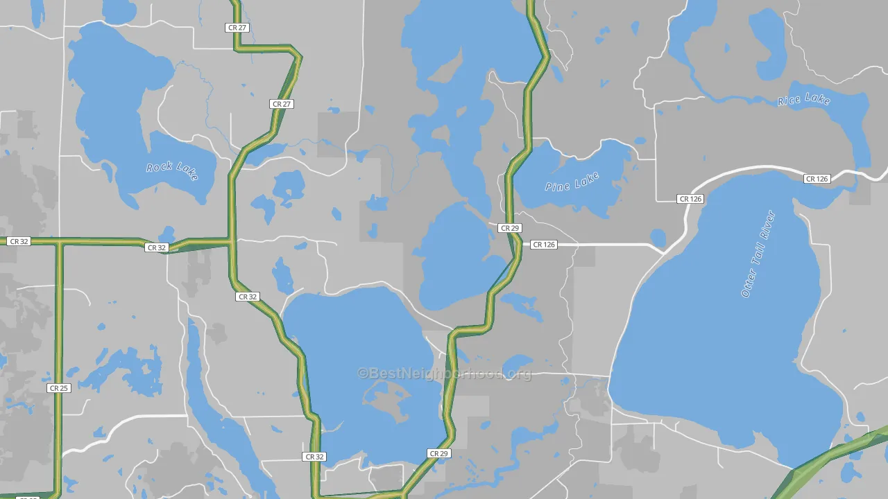 56578, MN Map of Noise Levels in 56578
