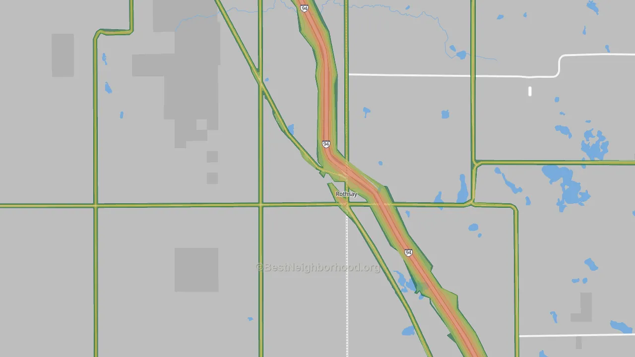 56579, MN Map of Noise Levels in 56579