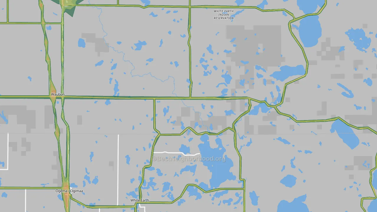 56589, MN Map of Noise Levels in 56589