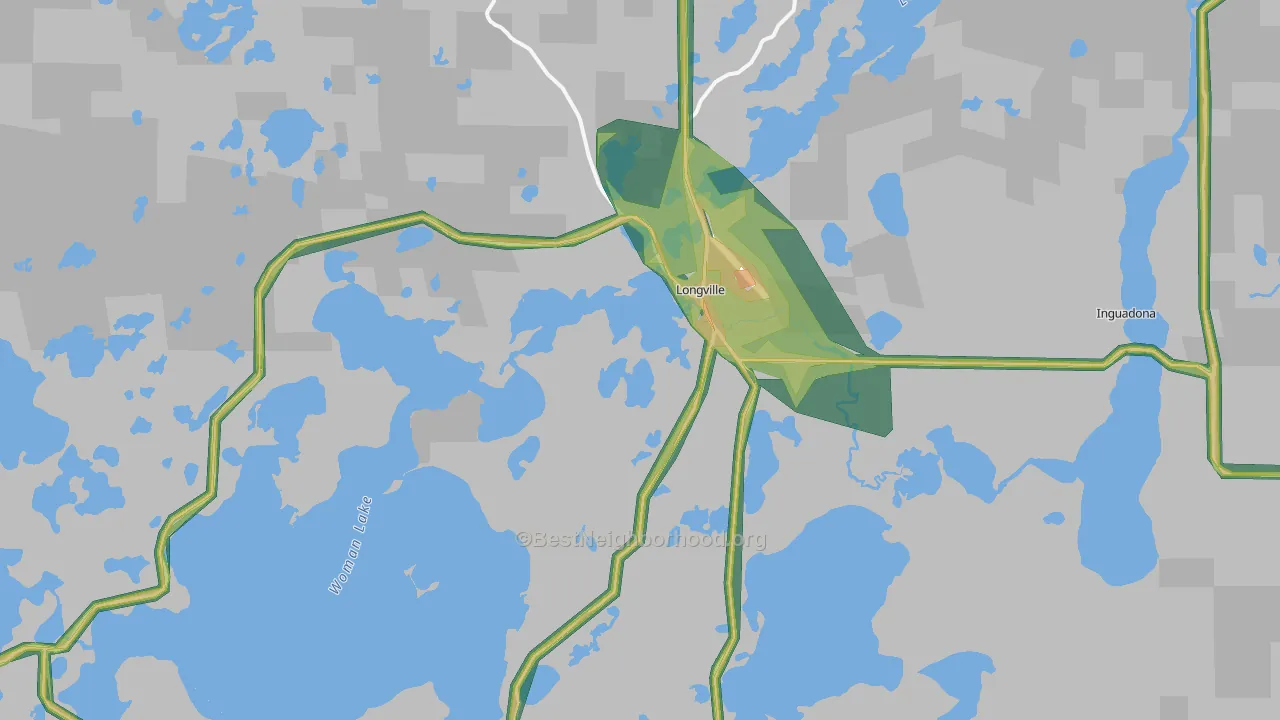 56655, MN Map of Noise Levels in 56655