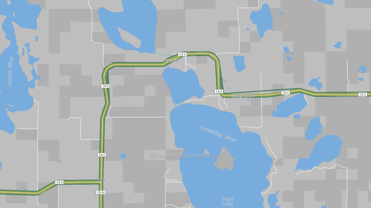 56659, MN Map of Noise Levels in 56659