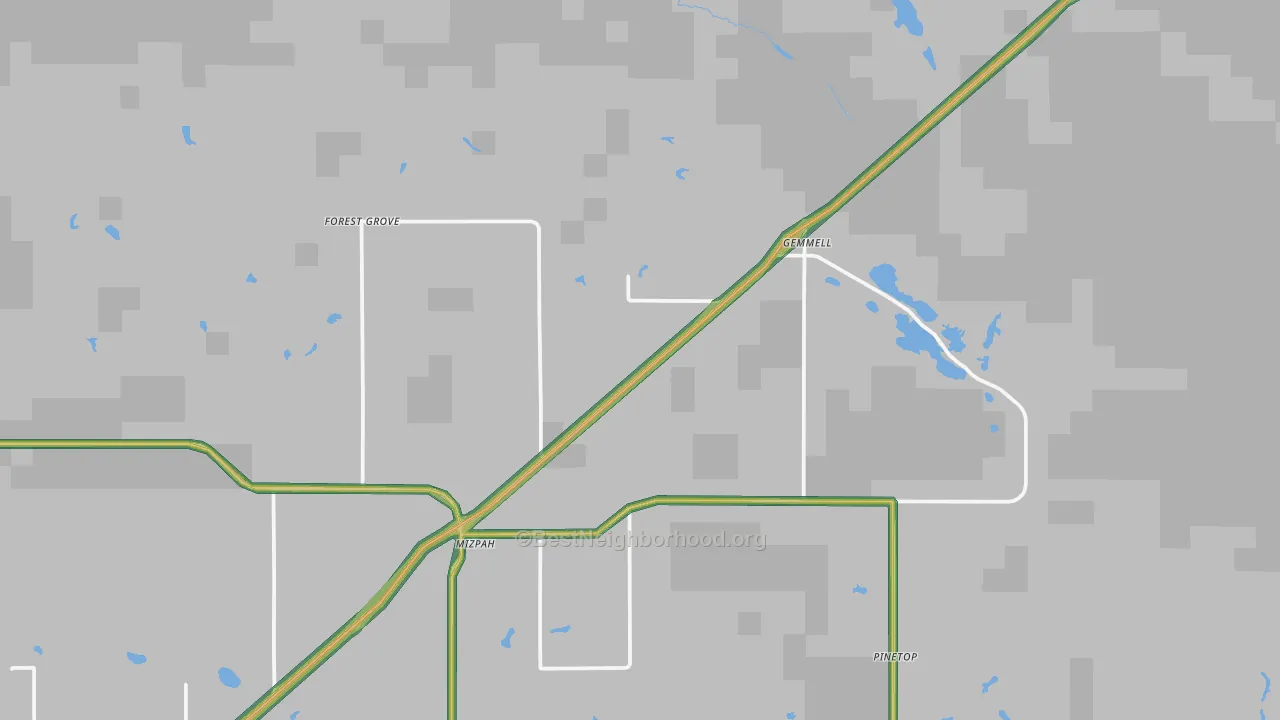 56660, MN Map of Noise Levels in 56660