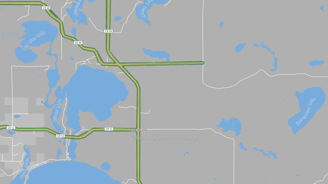 56663, MN Map of Noise Levels in 56663
