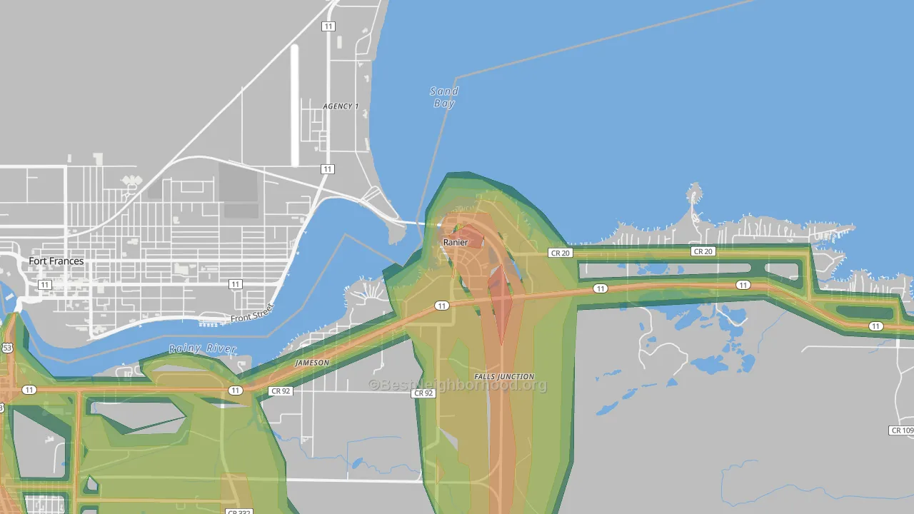 56668, MN Map of Noise Levels in 56668