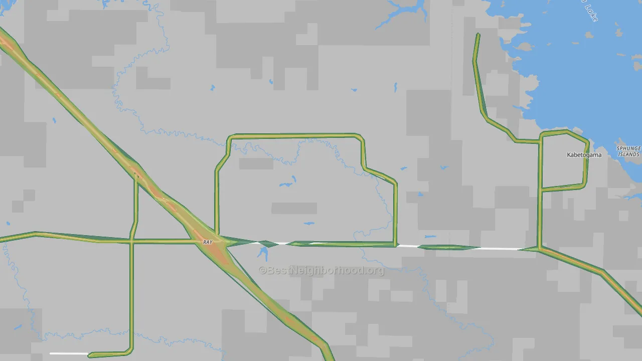 56669, MN Map of Noise Levels in 56669