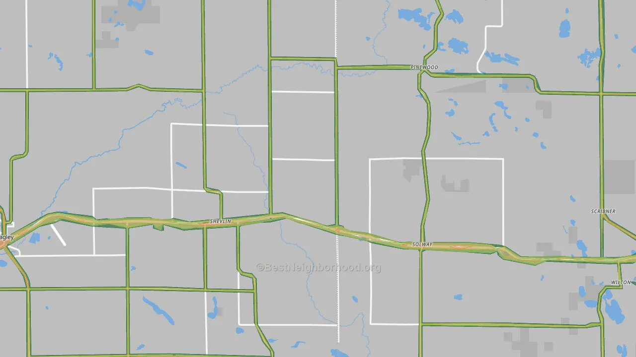 56676, MN Map of Noise Levels in 56676