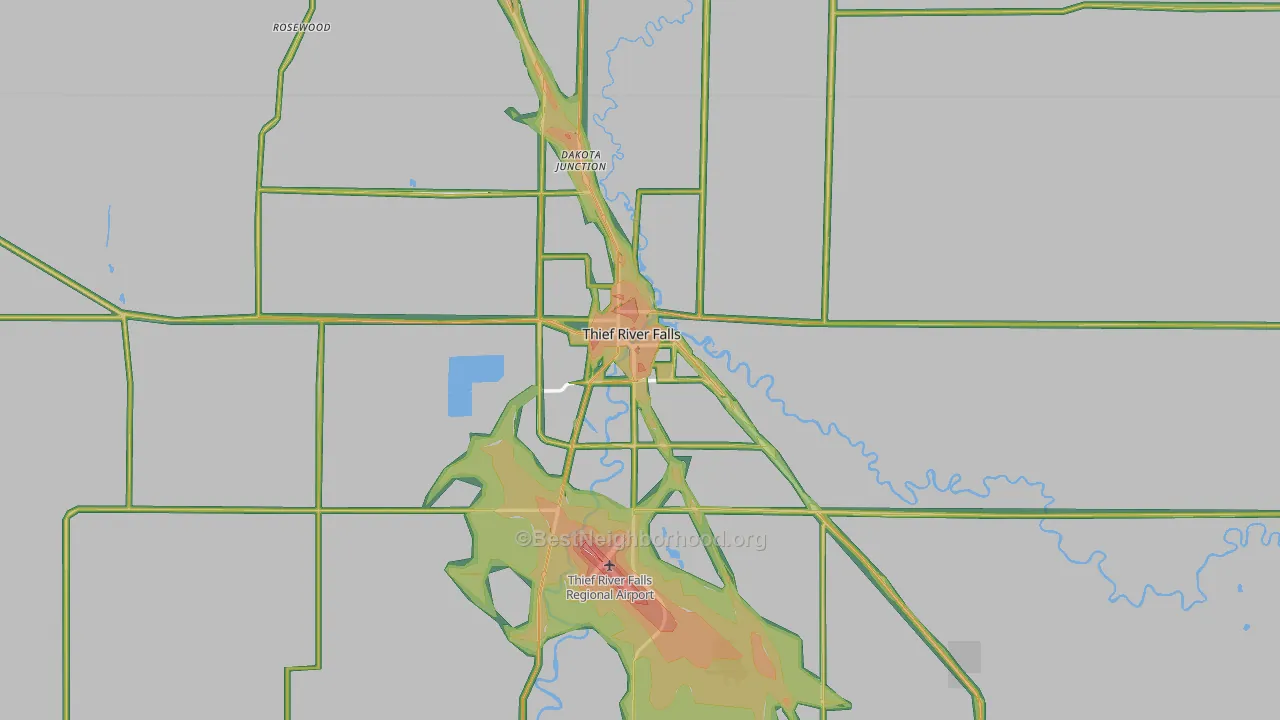 56701, MN Map of Noise Levels in 56701