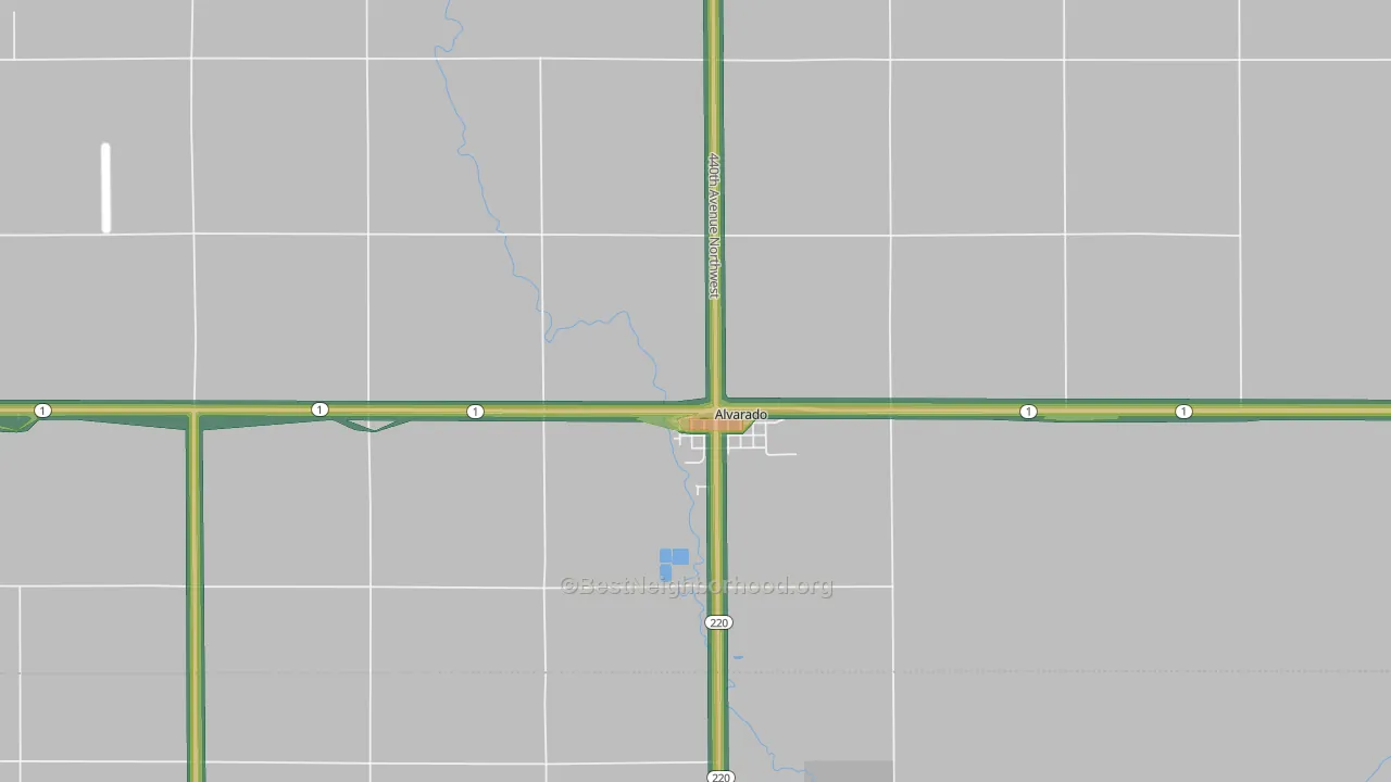 56710, MN Map of Noise Levels in 56710
