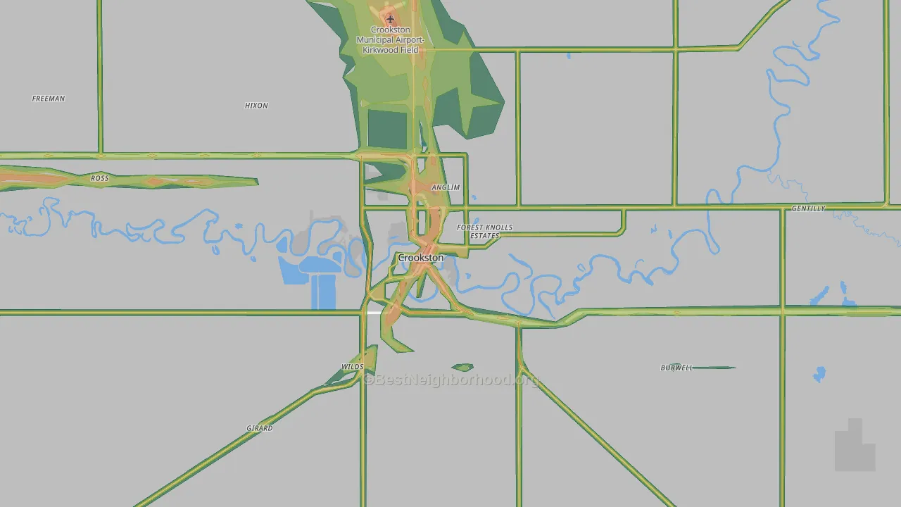 56716, MN Map of Noise Levels in 56716