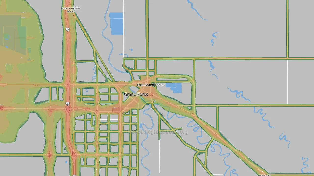 56721, MN Map of Noise Levels in 56721