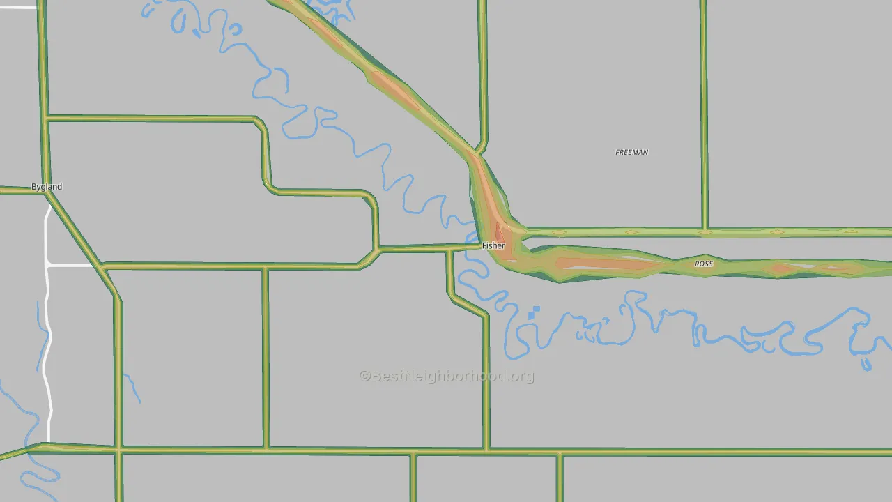 56723, MN Map of Noise Levels in 56723