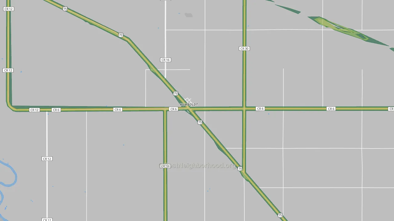 56731, MN Map of Noise Levels in 56731