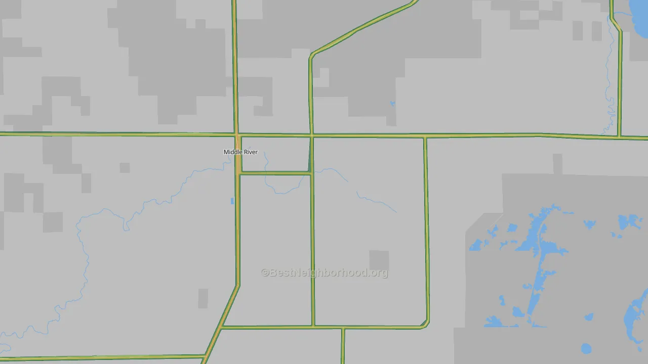 56737, MN Map of Noise Levels in 56737