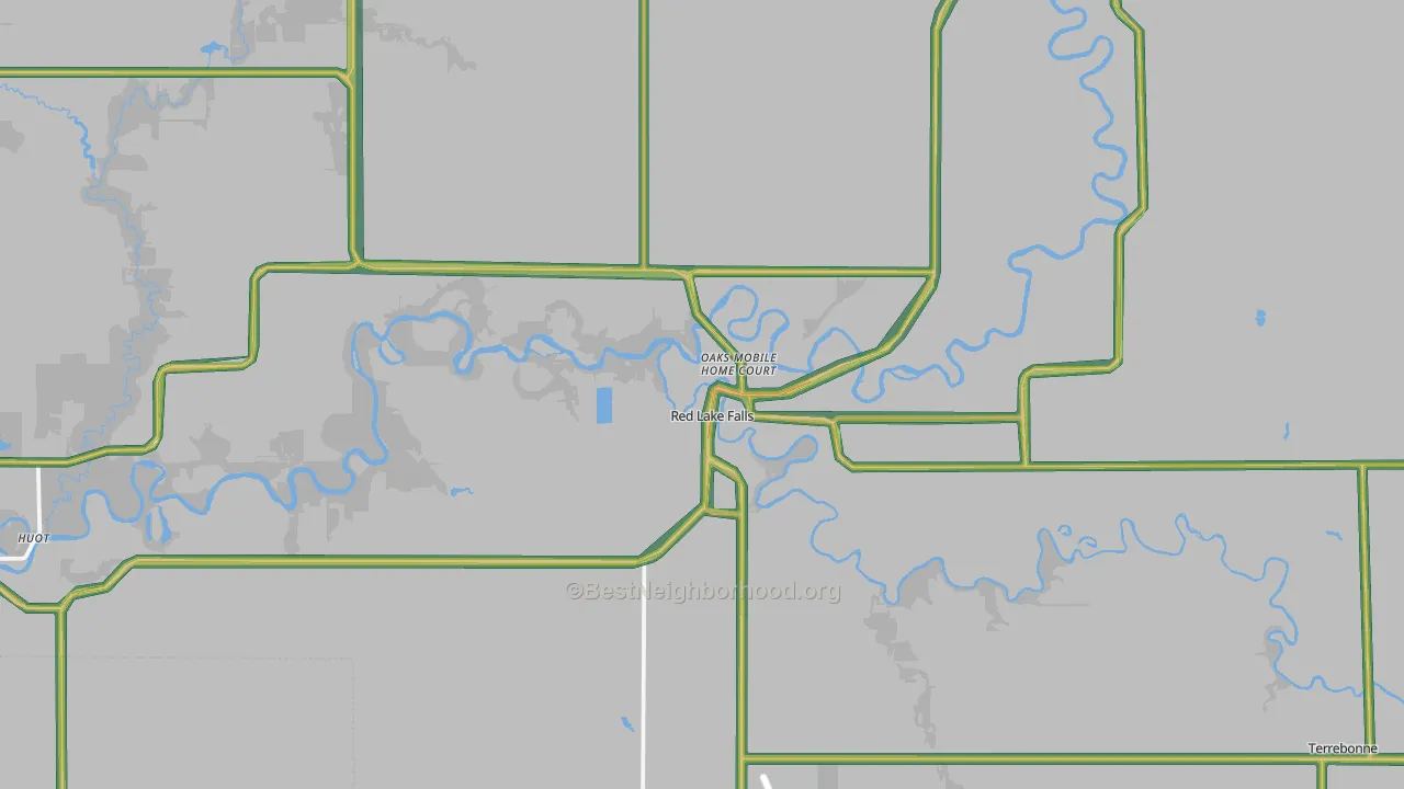 56750, MN Map of Noise Levels in 56750