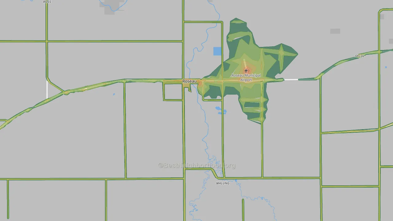 56751, MN Map of Noise Levels in 56751