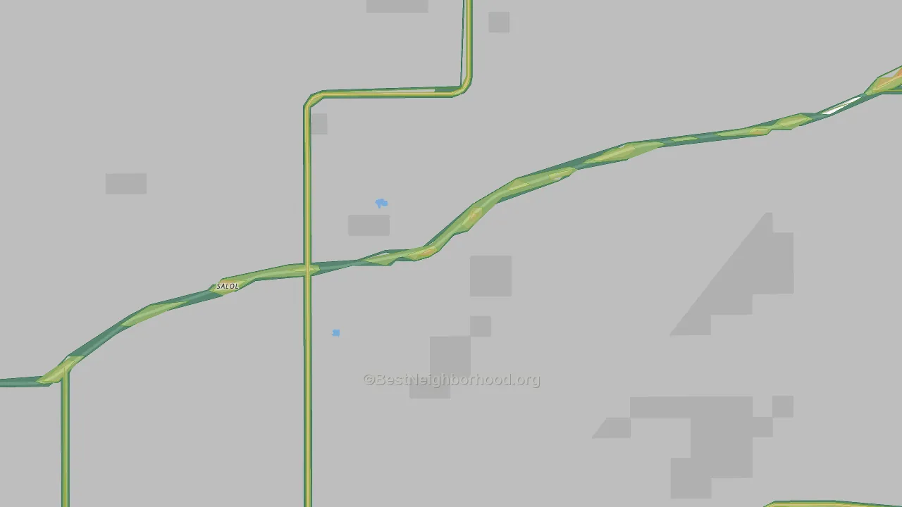 56756, MN Map of Noise Levels in 56756