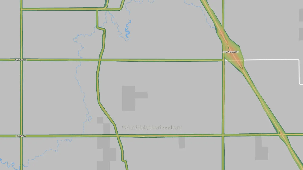 56758, MN Map of Noise Levels in 56758