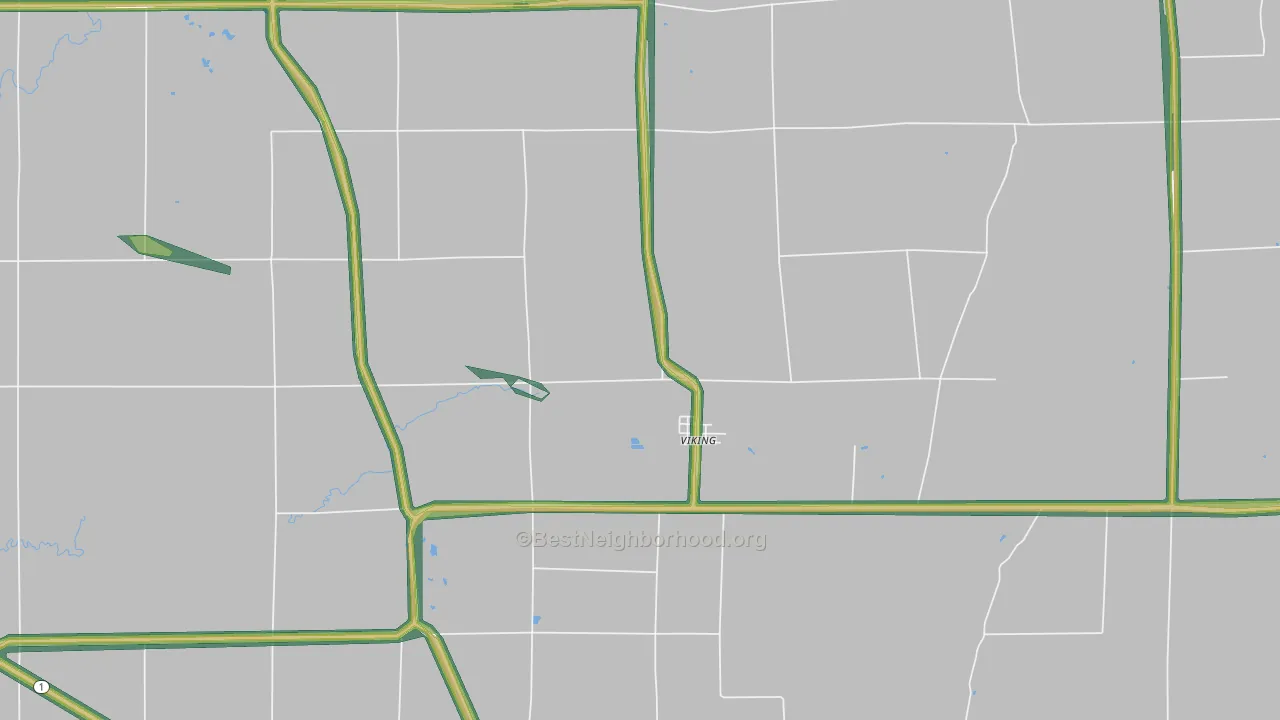 56760, MN Map of Noise Levels in 56760