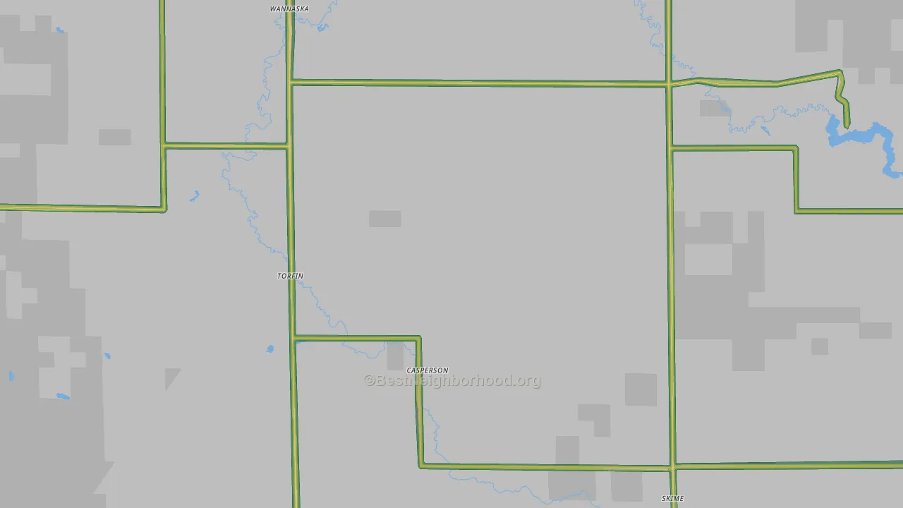 56761, MN Map of Noise Levels in 56761