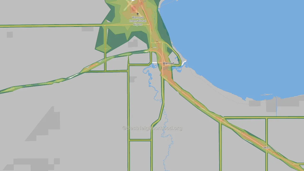 56763, MN Map of Noise Levels in 56763