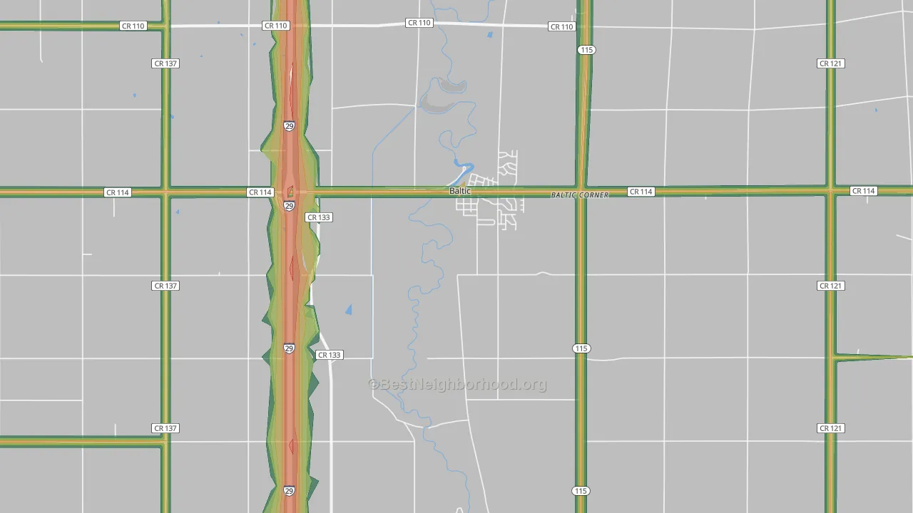 57003, SD Map of Noise Levels in 57003