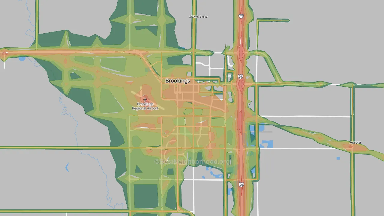 57006, SD Map of Noise Levels in 57006