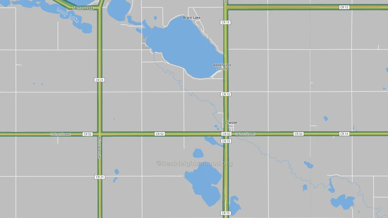 57016, SD Map of Noise Levels in 57016