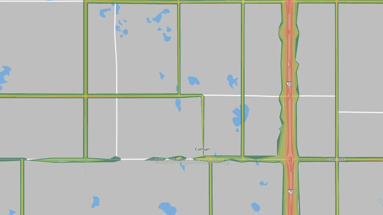 57017, SD Map of Noise Levels in 57017