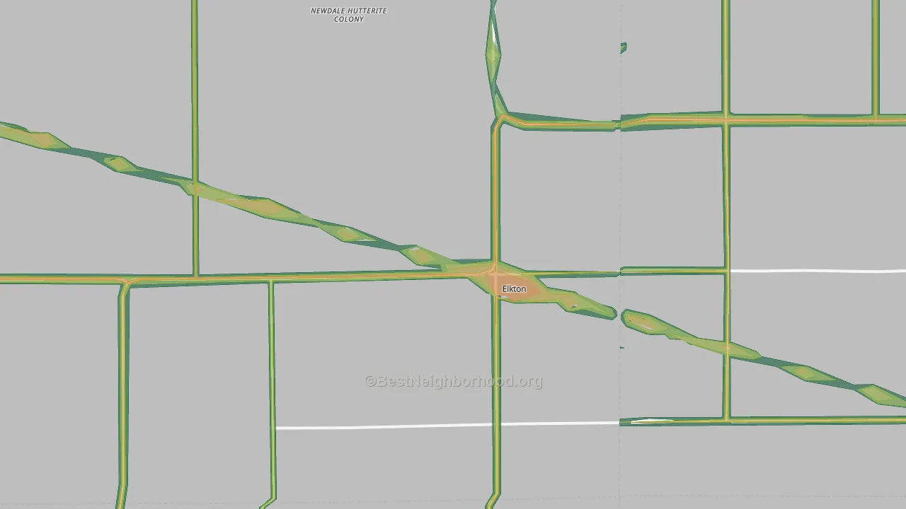 57026, SD Map of Noise Levels in 57026
