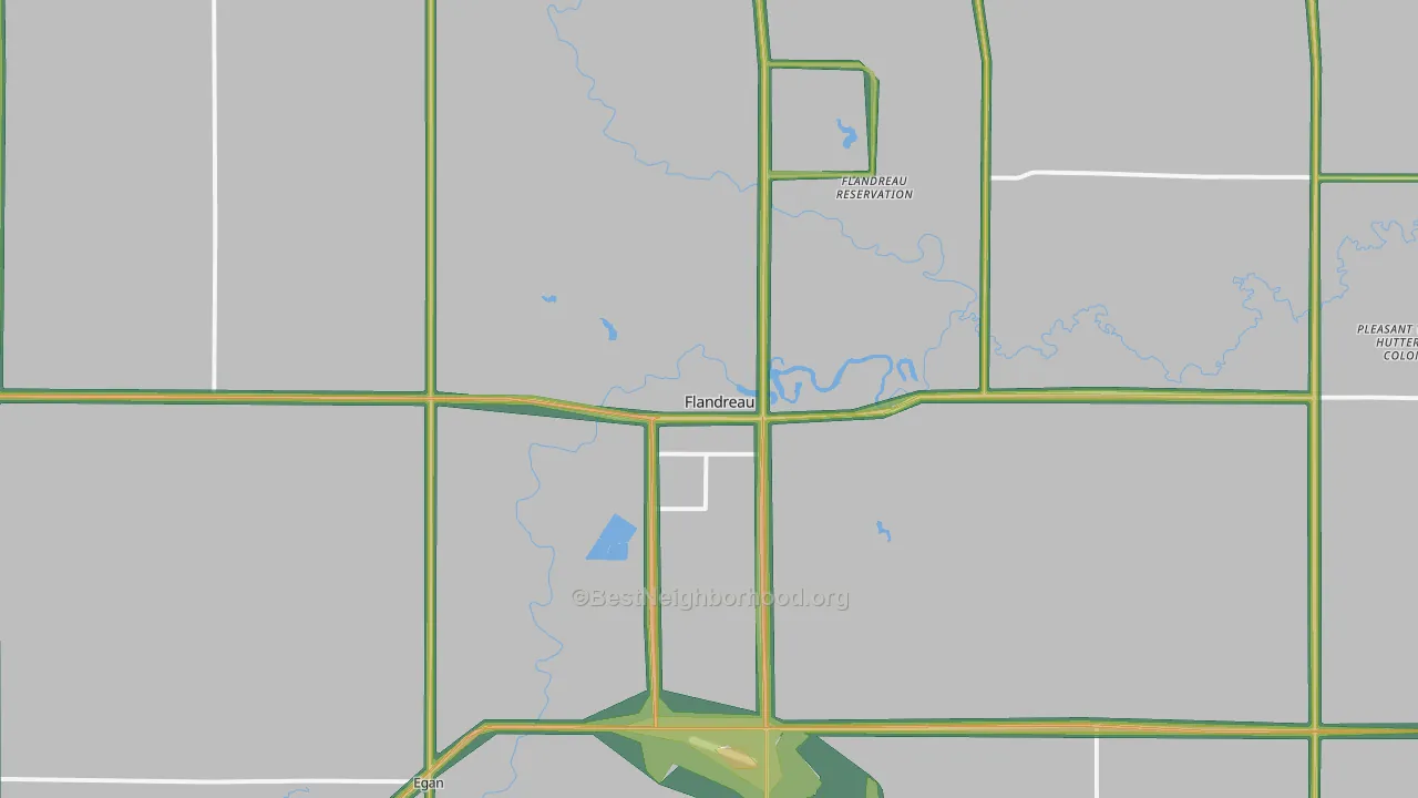 57028, SD Map of Noise Levels in 57028