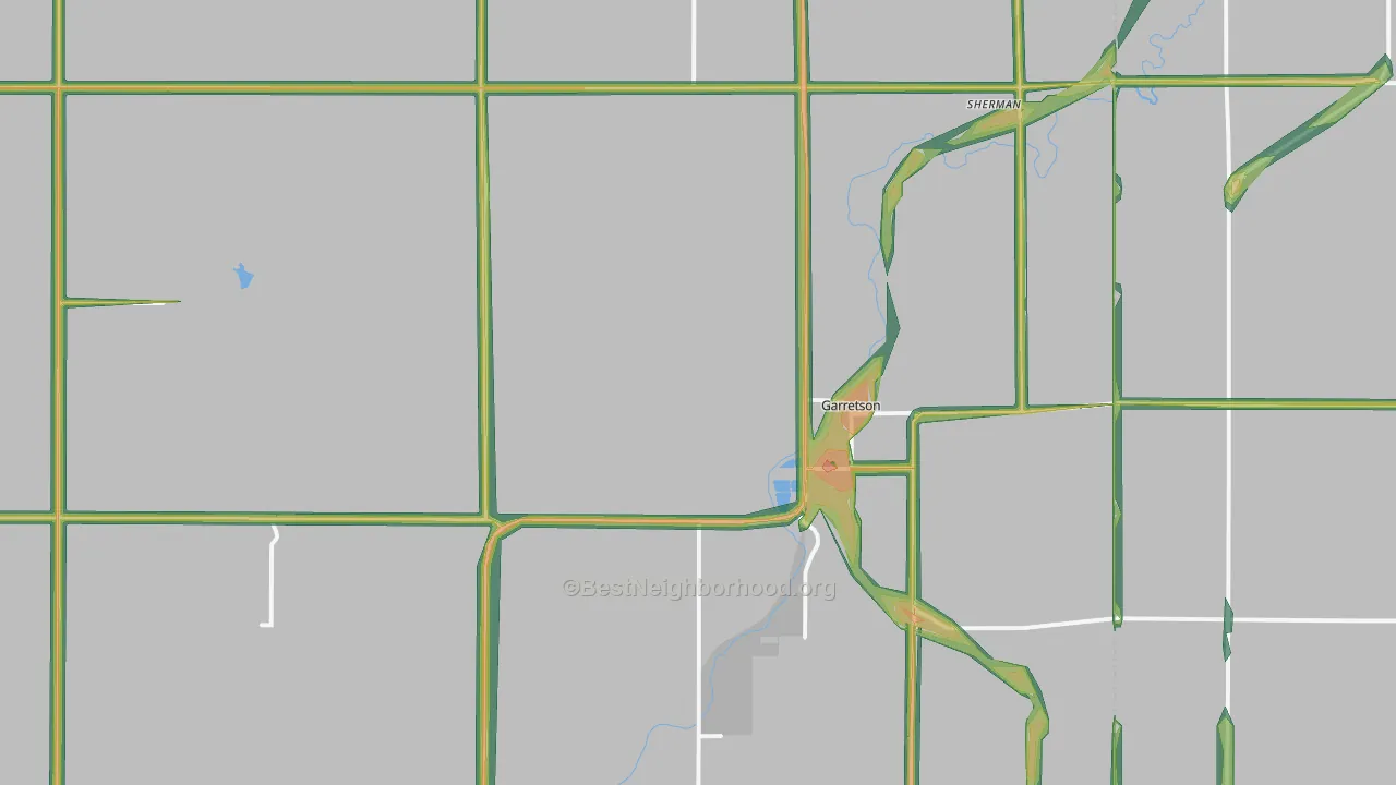 57030, SD Map of Noise Levels in 57030
